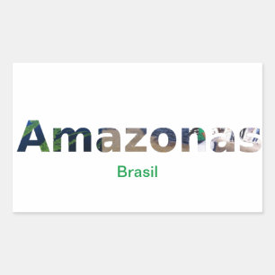 Sticker Rectangulaire Adesivo Amazonas 