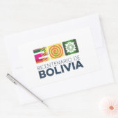 Sticker Rectangulaire Adesivo bicentenario de la Bolivie (Enveloppe)