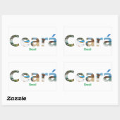 Sticker Rectangulaire Adesivo Ceará  (Feuille)
