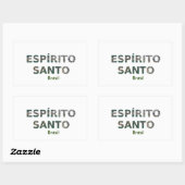Sticker Rectangulaire Adesivo Espírito Santo (Feuille)