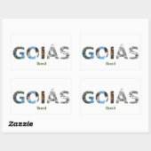 Sticker Rectangulaire Adesivo Goiás (Feuille)