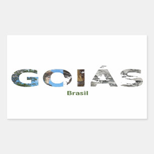 Sticker Rectangulaire Adesivo Goiás