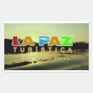 Sticker Rectangulaire Adesivo La Paz turistica