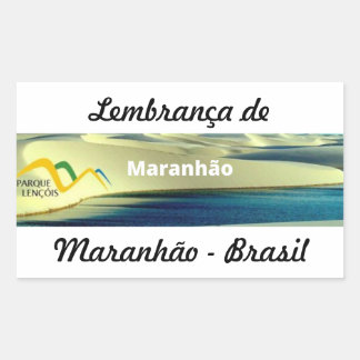 Sticker Rectangulaire Adesivo lembrança de Maranhão