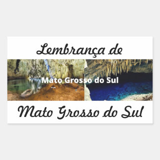 Sticker Rectangulaire Adesivo lembrança de Mato Grosso do Sul