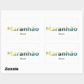 Sticker Rectangulaire Adesivo Maranhão (Feuille)