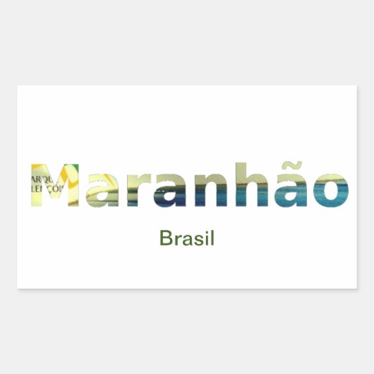 Sticker Rectangulaire Adesivo Maranhão (Devant)