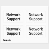 Sticker Rectangulaire Adesivo network Support (Feuille)