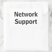 Sticker Rectangulaire Adesivo network Support (Sac)