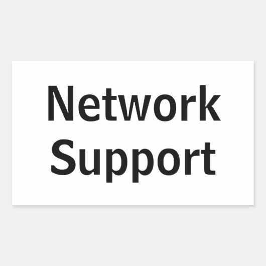 Sticker Rectangulaire Adesivo network Support (Devant)