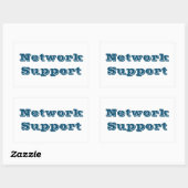 Sticker Rectangulaire Adesivo network support (Feuille)