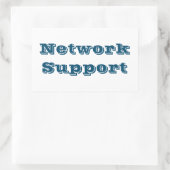 Sticker Rectangulaire Adesivo network support (Sac)
