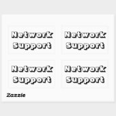 Sticker Rectangulaire Adesivo network support (Feuille)