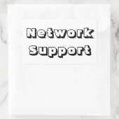 Sticker Rectangulaire Adesivo network support (Sac)