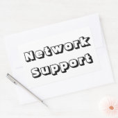 Sticker Rectangulaire Adesivo network support (Enveloppe)