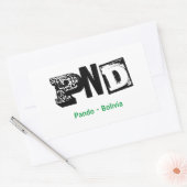 Sticker Rectangulaire Adesivo PND Pando Bolivia (Enveloppe)