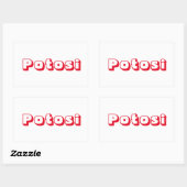 Sticker Rectangulaire Adesivo Potosi (Feuille)