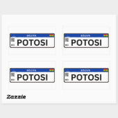 Sticker Rectangulaire Adesivo Potosi Mercosur (Feuille)