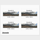 Sticker Rectangulaire Adesivo recuerdo de La Paz (Feuille)