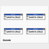 Sticker Rectangulaire Adesivo Santa Cruz Mercosur (Feuille)