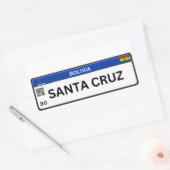 Sticker Rectangulaire Adesivo Santa Cruz Mercosur (Enveloppe)