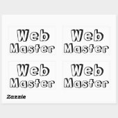 Sticker Rectangulaire Adesivo WebMaster (Feuille)