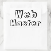 Sticker Rectangulaire Adesivo WebMaster (Sac)