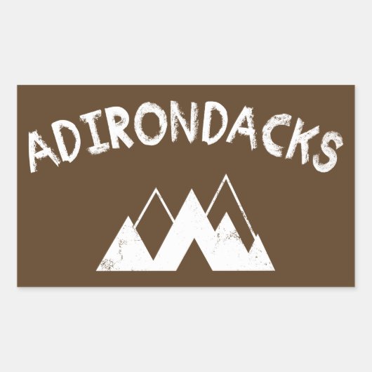 Sticker Rectangulaire Adirondacks (Devant)