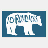 Sticker Rectangulaire Adirondacks Bear (Devant)