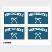Sticker Rectangulaire Adirondacks Ice Escalade (Feuille)