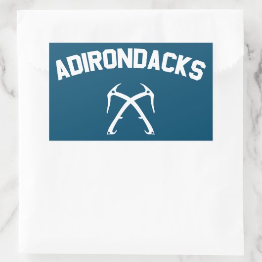 Sticker Rectangulaire Adirondacks Ice Escalade (Sac)