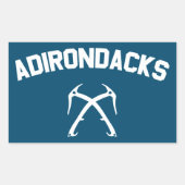 Sticker Rectangulaire Adirondacks Ice Escalade (Devant)