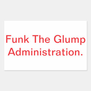 Sticker Rectangulaire Administration Funk The Glump Hankamer Artjunkhaus