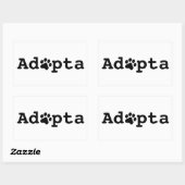 Sticker Rectangulaire Adopta (Feuille)