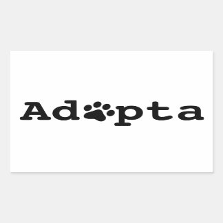 Sticker Rectangulaire Adopta