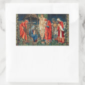 Sticker Rectangulaire ADORATION DE MAGI Morris, Burne-Jones (Sac)