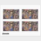 Sticker Rectangulaire Adoration des Mages (Feuille)
