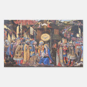 Sticker Rectangulaire Adoration des Mages