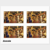 Sticker Rectangulaire Adoration of the Magi by Gentile da Fabriano (Feuille)