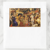 Sticker Rectangulaire Adoration of the Magi by Gentile da Fabriano (Sac)
