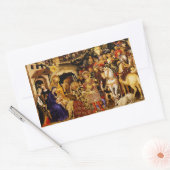 Sticker Rectangulaire Adoration of the Magi by Gentile da Fabriano (Enveloppe)