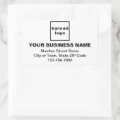 Sticker Rectangulaire Adresse professionnelle et numéro de téléphone en  (Sac)