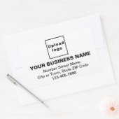Sticker Rectangulaire Adresse professionnelle et numéro de téléphone en  (Enveloppe)
