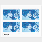 Sticker Rectangulaire Aeolus (Feuille)