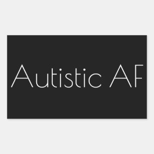 Sticker Rectangulaire AF autistique