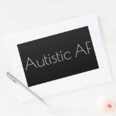 Sticker Rectangulaire AF autistique (Enveloppe)