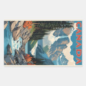 Sticker Rectangulaire Affiche Canada Travel (Devant)