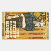 Sticker Rectangulaire Affiche de Ron Paul (Devant)