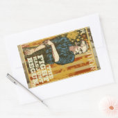 Sticker Rectangulaire Affiche de Ron Paul (Enveloppe)