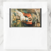 Sticker Rectangulaire Affiche Magie Vintage, Magicien Frederick Bancroft (Sac)